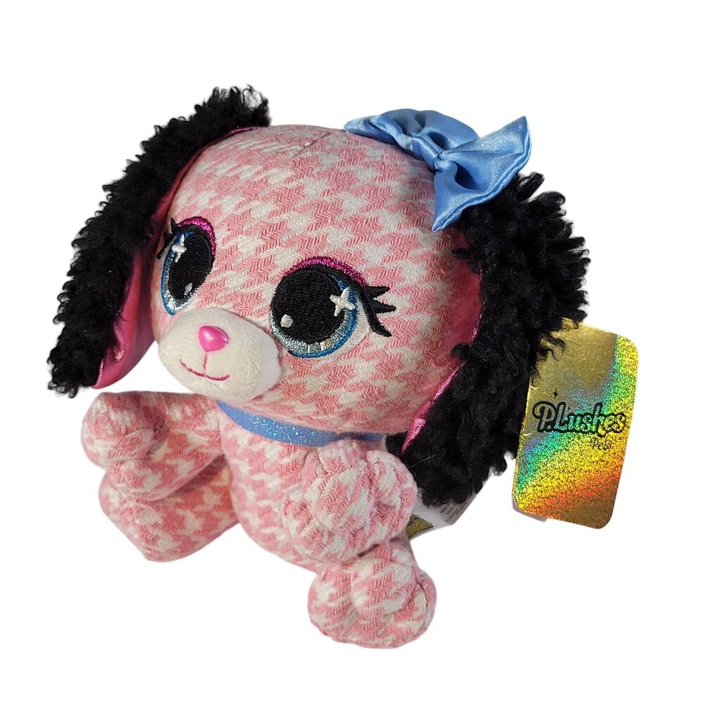GUND P.Lushes Pets Cala Basset Hound Plush Pink Bow 6" Stuffed Animal Stuffie